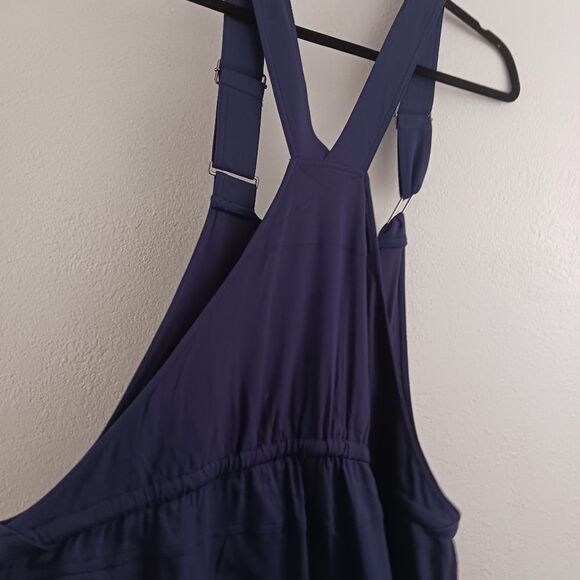 Torrid 3.5 Inch Stretch Twill Shortall blue size 2X - Picture 6 of 7
